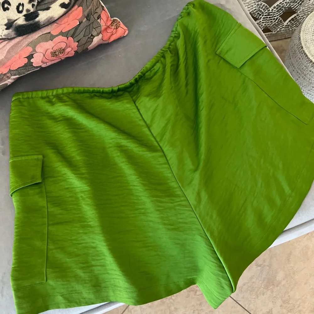 🌟🌺☀️ a new day Green Women's Cargo Shorts - Picture 5 of 6